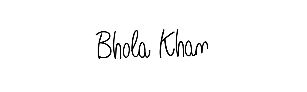 Bhola Khan stylish signature style. Best Handwritten Sign (Angelique-Rose-font-FFP) for my name. Handwritten Signature Collection Ideas for my name Bhola Khan. Bhola Khan signature style 5 images and pictures png