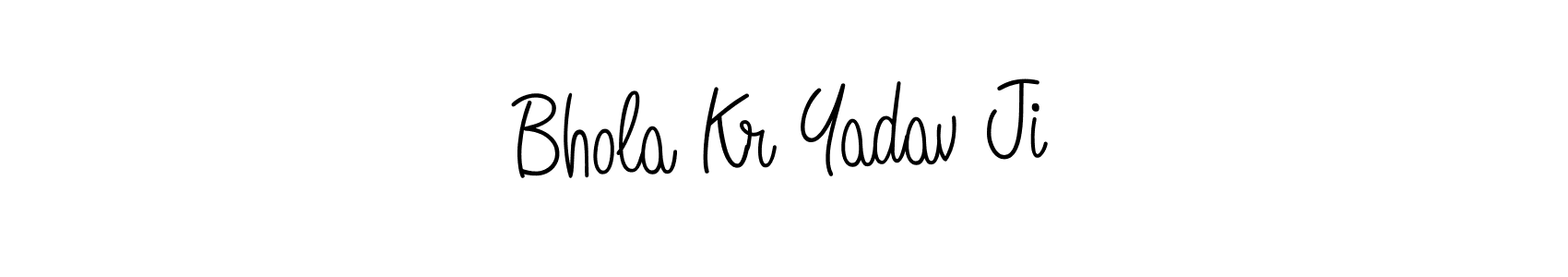 Also we have Bhola Kr Yadav Ji name is the best signature style. Create professional handwritten signature collection using Angelique-Rose-font-FFP autograph style. Bhola Kr Yadav Ji signature style 5 images and pictures png