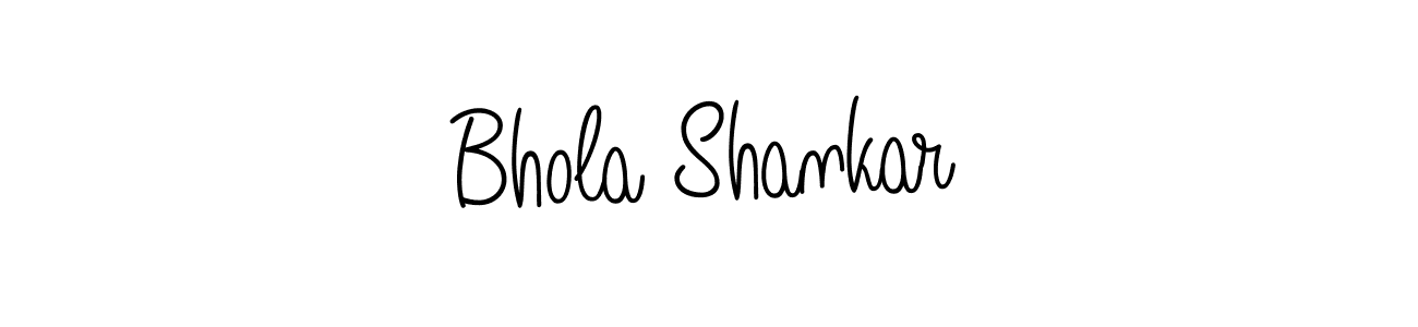 How to make Bhola Shankar name signature. Use Angelique-Rose-font-FFP style for creating short signs online. This is the latest handwritten sign. Bhola Shankar signature style 5 images and pictures png