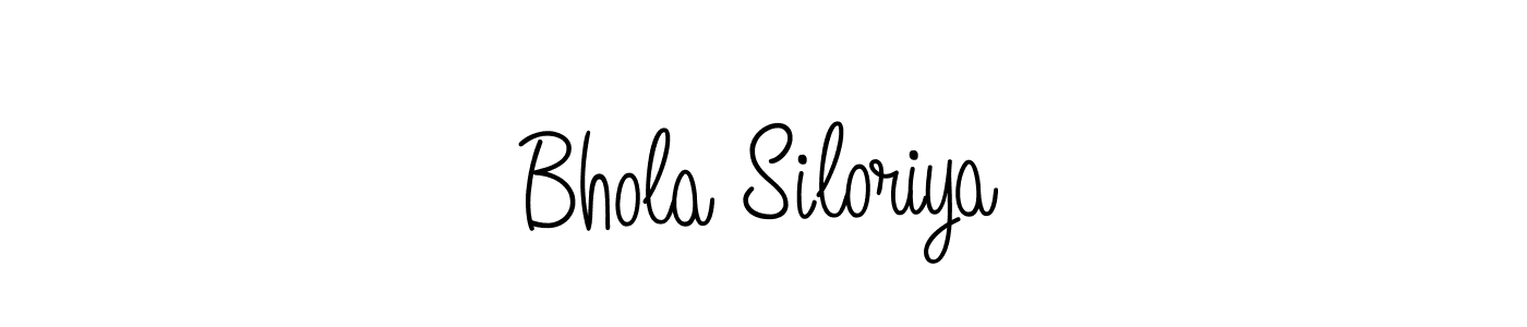 Create a beautiful signature design for name Bhola Siloriya. With this signature (Angelique-Rose-font-FFP) fonts, you can make a handwritten signature for free. Bhola Siloriya signature style 5 images and pictures png