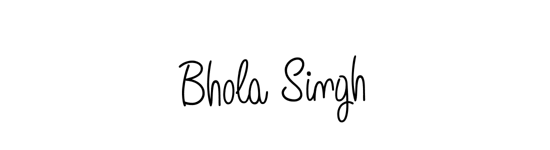 How to make Bhola Singh name signature. Use Angelique-Rose-font-FFP style for creating short signs online. This is the latest handwritten sign. Bhola Singh signature style 5 images and pictures png