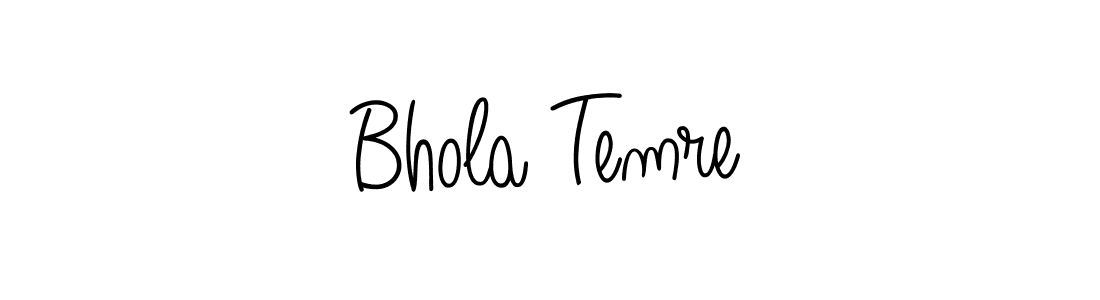 It looks lik you need a new signature style for name Bhola Temre. Design unique handwritten (Angelique-Rose-font-FFP) signature with our free signature maker in just a few clicks. Bhola Temre signature style 5 images and pictures png