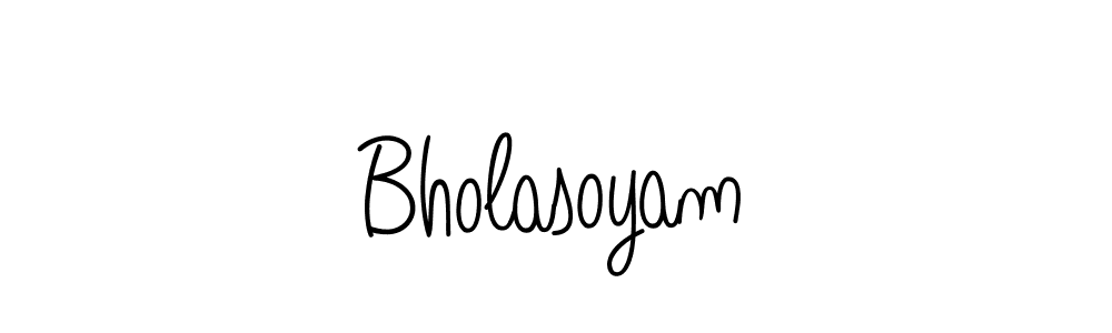 Create a beautiful signature design for name Bholasoyam. With this signature (Angelique-Rose-font-FFP) fonts, you can make a handwritten signature for free. Bholasoyam signature style 5 images and pictures png
