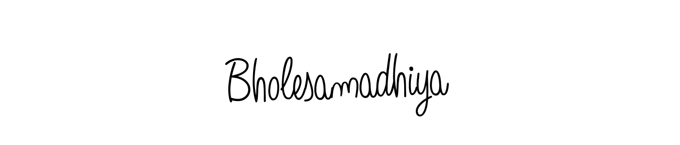 How to Draw Bholesamadhiya signature style? Angelique-Rose-font-FFP is a latest design signature styles for name Bholesamadhiya. Bholesamadhiya signature style 5 images and pictures png