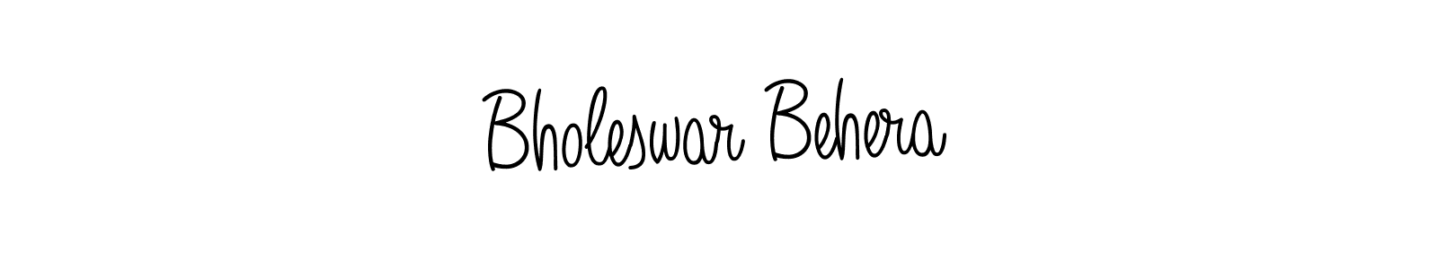 How to make Bholeswar Behera name signature. Use Angelique-Rose-font-FFP style for creating short signs online. This is the latest handwritten sign. Bholeswar Behera signature style 5 images and pictures png