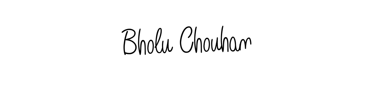 Bholu Chouhan stylish signature style. Best Handwritten Sign (Angelique-Rose-font-FFP) for my name. Handwritten Signature Collection Ideas for my name Bholu Chouhan. Bholu Chouhan signature style 5 images and pictures png