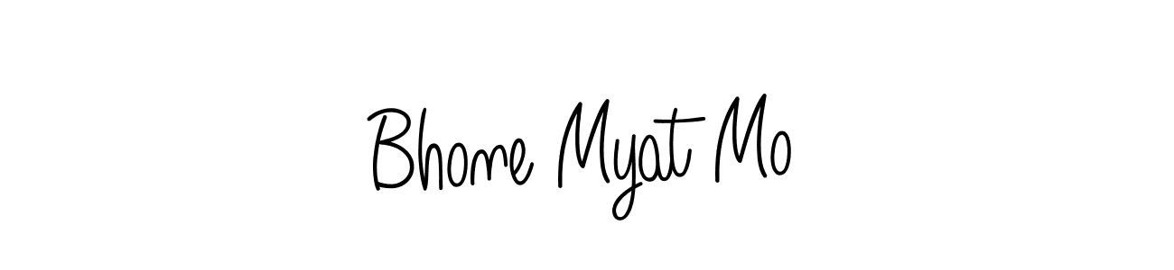 if you are searching for the best signature style for your name Bhone Myat Mo. so please give up your signature search. here we have designed multiple signature styles  using Angelique-Rose-font-FFP. Bhone Myat Mo signature style 5 images and pictures png