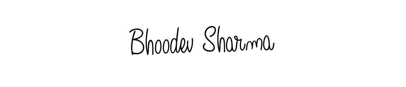 Bhoodev Sharma stylish signature style. Best Handwritten Sign (Angelique-Rose-font-FFP) for my name. Handwritten Signature Collection Ideas for my name Bhoodev Sharma. Bhoodev Sharma signature style 5 images and pictures png