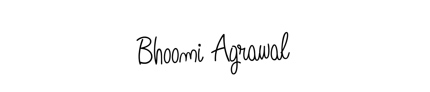 Also we have Bhoomi Agrawal name is the best signature style. Create professional handwritten signature collection using Angelique-Rose-font-FFP autograph style. Bhoomi Agrawal signature style 5 images and pictures png