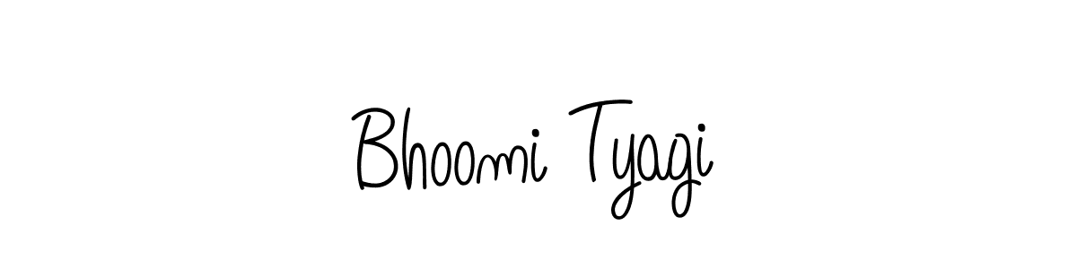 Bhoomi Tyagi stylish signature style. Best Handwritten Sign (Angelique-Rose-font-FFP) for my name. Handwritten Signature Collection Ideas for my name Bhoomi Tyagi. Bhoomi Tyagi signature style 5 images and pictures png