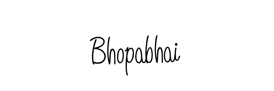 Design your own signature with our free online signature maker. With this signature software, you can create a handwritten (Angelique-Rose-font-FFP) signature for name Bhopabhai. Bhopabhai signature style 5 images and pictures png