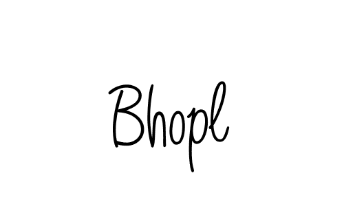 Use a signature maker to create a handwritten signature online. With this signature software, you can design (Angelique-Rose-font-FFP) your own signature for name Bhopl. Bhopl signature style 5 images and pictures png