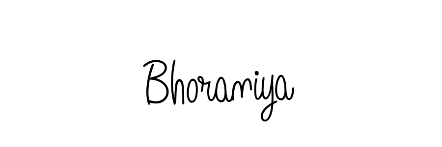 How to make Bhoraniya signature? Angelique-Rose-font-FFP is a professional autograph style. Create handwritten signature for Bhoraniya name. Bhoraniya signature style 5 images and pictures png
