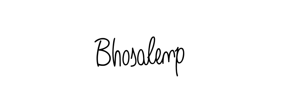 Bhosalenp stylish signature style. Best Handwritten Sign (Angelique-Rose-font-FFP) for my name. Handwritten Signature Collection Ideas for my name Bhosalenp. Bhosalenp signature style 5 images and pictures png