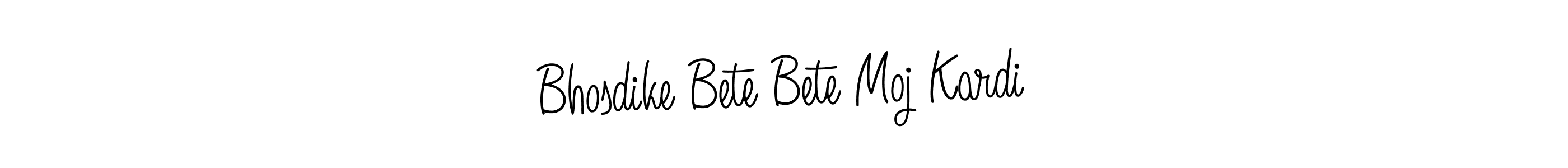 Use a signature maker to create a handwritten signature online. With this signature software, you can design (Angelique-Rose-font-FFP) your own signature for name Bhosdike Bete Bete Moj Kardi. Bhosdike Bete Bete Moj Kardi signature style 5 images and pictures png