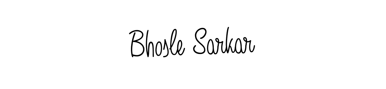 Make a beautiful signature design for name Bhosle Sarkar. Use this online signature maker to create a handwritten signature for free. Bhosle Sarkar signature style 5 images and pictures png
