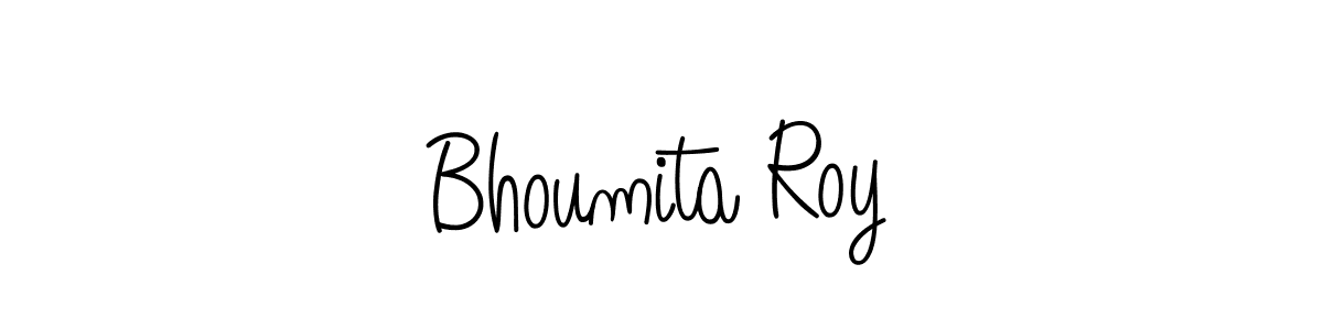How to make Bhoumita Roy name signature. Use Angelique-Rose-font-FFP style for creating short signs online. This is the latest handwritten sign. Bhoumita Roy signature style 5 images and pictures png