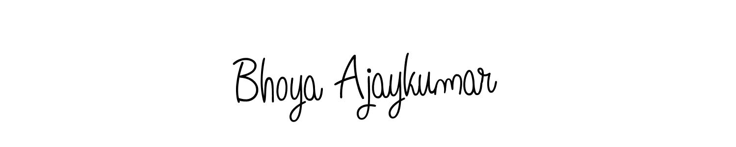 Angelique-Rose-font-FFP is a professional signature style that is perfect for those who want to add a touch of class to their signature. It is also a great choice for those who want to make their signature more unique. Get Bhoya Ajaykumar name to fancy signature for free. Bhoya Ajaykumar signature style 5 images and pictures png