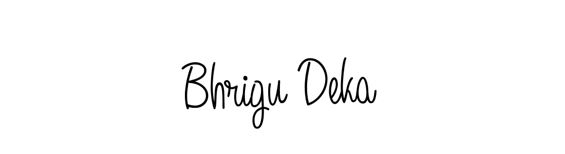 Use a signature maker to create a handwritten signature online. With this signature software, you can design (Angelique-Rose-font-FFP) your own signature for name Bhrigu Deka. Bhrigu Deka signature style 5 images and pictures png