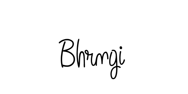 Make a beautiful signature design for name Bhrngi. With this signature (Angelique-Rose-font-FFP) style, you can create a handwritten signature for free. Bhrngi signature style 5 images and pictures png