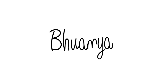 The best way (Angelique-Rose-font-FFP) to make a short signature is to pick only two or three words in your name. The name Bhuanya include a total of six letters. For converting this name. Bhuanya signature style 5 images and pictures png