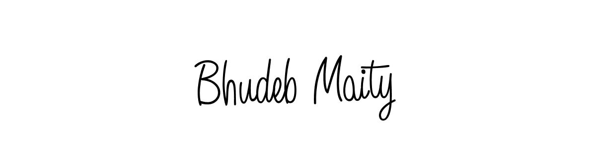 How to make Bhudeb Maity name signature. Use Angelique-Rose-font-FFP style for creating short signs online. This is the latest handwritten sign. Bhudeb Maity signature style 5 images and pictures png
