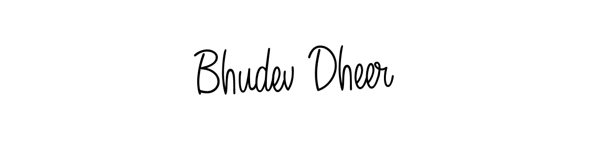 How to make Bhudev Dheer signature? Angelique-Rose-font-FFP is a professional autograph style. Create handwritten signature for Bhudev Dheer name. Bhudev Dheer signature style 5 images and pictures png