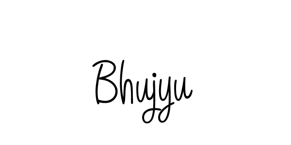 Make a beautiful signature design for name Bhujyu. With this signature (Angelique-Rose-font-FFP) style, you can create a handwritten signature for free. Bhujyu signature style 5 images and pictures png