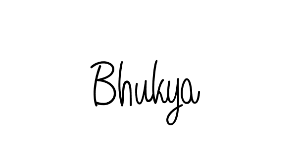 Make a beautiful signature design for name Bhukya. With this signature (Angelique-Rose-font-FFP) style, you can create a handwritten signature for free. Bhukya signature style 5 images and pictures png