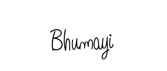 Make a beautiful signature design for name Bhumayi. With this signature (Angelique-Rose-font-FFP) style, you can create a handwritten signature for free. Bhumayi signature style 5 images and pictures png