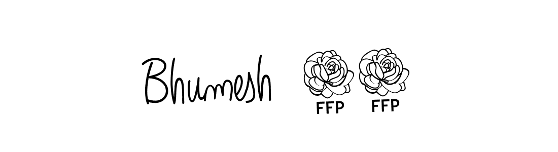 Angelique-Rose-font-FFP is a professional signature style that is perfect for those who want to add a touch of class to their signature. It is also a great choice for those who want to make their signature more unique. Get Bhumesh  00 name to fancy signature for free. Bhumesh  00 signature style 5 images and pictures png