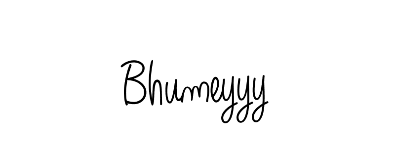 Make a beautiful signature design for name Bhumeyyy. With this signature (Angelique-Rose-font-FFP) style, you can create a handwritten signature for free. Bhumeyyy signature style 5 images and pictures png