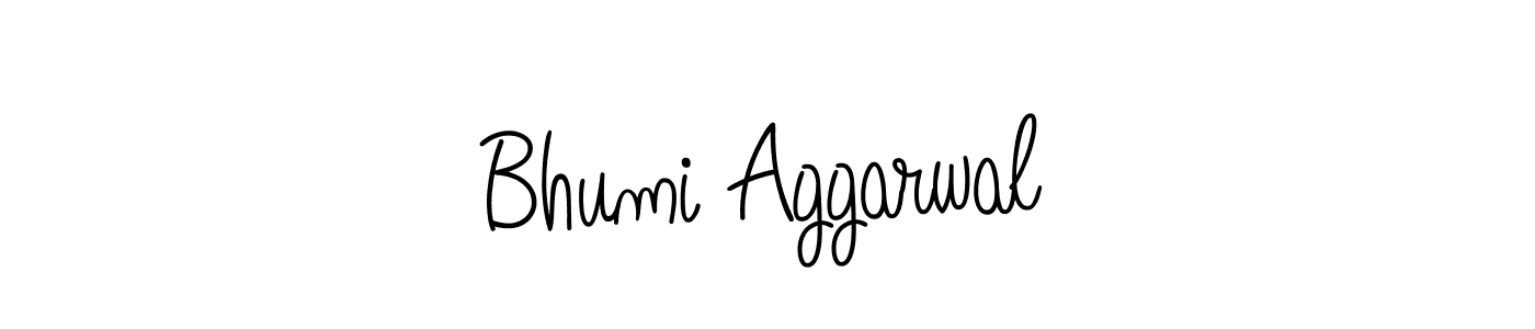 How to make Bhumi Aggarwal name signature. Use Angelique-Rose-font-FFP style for creating short signs online. This is the latest handwritten sign. Bhumi Aggarwal signature style 5 images and pictures png