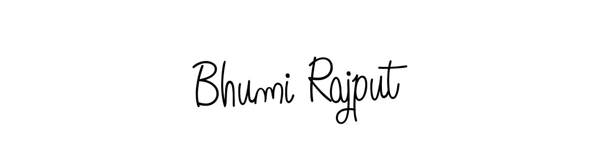 Use a signature maker to create a handwritten signature online. With this signature software, you can design (Angelique-Rose-font-FFP) your own signature for name Bhumi Rajput. Bhumi Rajput signature style 5 images and pictures png