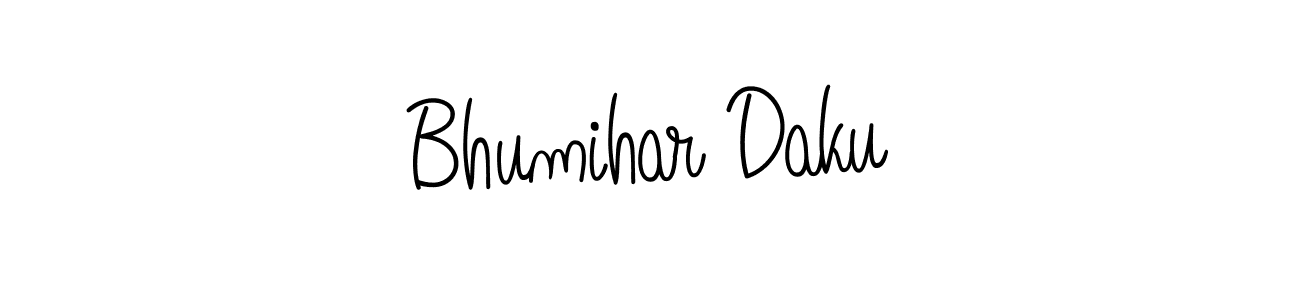 Make a beautiful signature design for name Bhumihar Daku. With this signature (Angelique-Rose-font-FFP) style, you can create a handwritten signature for free. Bhumihar Daku signature style 5 images and pictures png