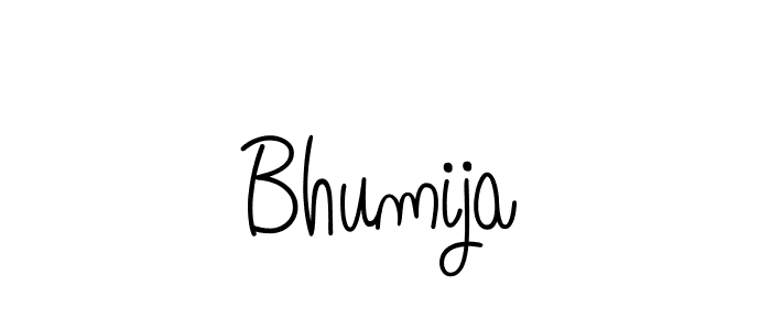 The best way (Angelique-Rose-font-FFP) to make a short signature is to pick only two or three words in your name. The name Bhumija include a total of six letters. For converting this name. Bhumija signature style 5 images and pictures png