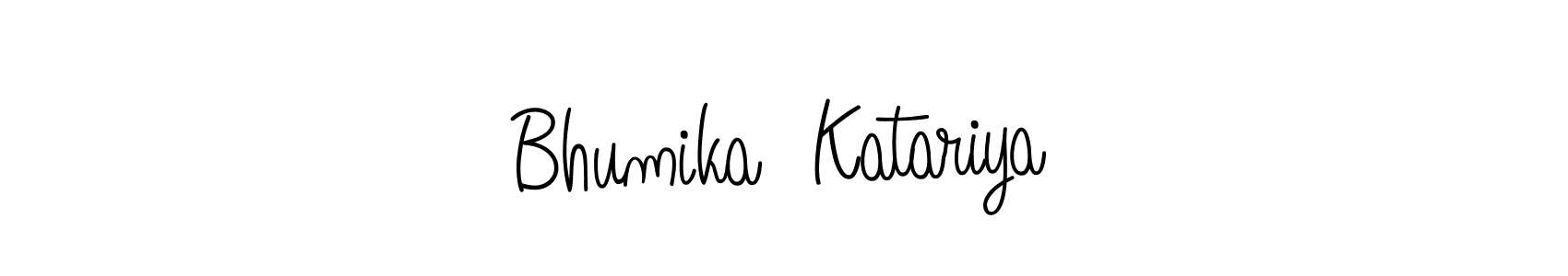 Bhumika  Katariya stylish signature style. Best Handwritten Sign (Angelique-Rose-font-FFP) for my name. Handwritten Signature Collection Ideas for my name Bhumika  Katariya. Bhumika  Katariya signature style 5 images and pictures png