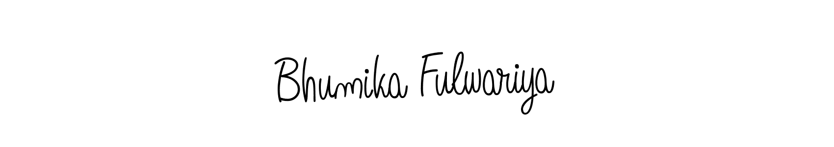 How to make Bhumika Fulwariya signature? Angelique-Rose-font-FFP is a professional autograph style. Create handwritten signature for Bhumika Fulwariya name. Bhumika Fulwariya signature style 5 images and pictures png