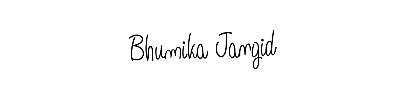 if you are searching for the best signature style for your name Bhumika Jangid. so please give up your signature search. here we have designed multiple signature styles  using Angelique-Rose-font-FFP. Bhumika Jangid signature style 5 images and pictures png