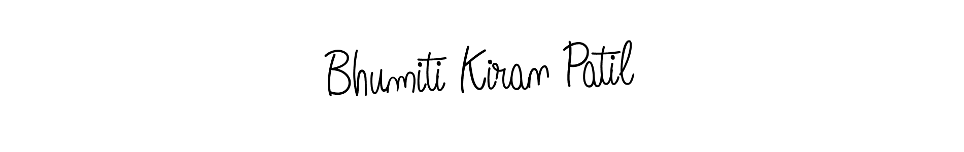 Use a signature maker to create a handwritten signature online. With this signature software, you can design (Angelique-Rose-font-FFP) your own signature for name Bhumiti Kiran Patil. Bhumiti Kiran Patil signature style 5 images and pictures png