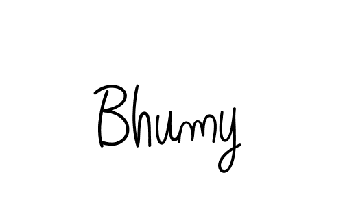 Make a beautiful signature design for name Bhumy. With this signature (Angelique-Rose-font-FFP) style, you can create a handwritten signature for free. Bhumy signature style 5 images and pictures png