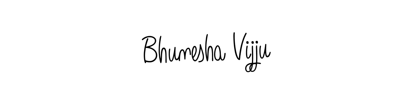 Design your own signature with our free online signature maker. With this signature software, you can create a handwritten (Angelique-Rose-font-FFP) signature for name Bhunesha Vijju. Bhunesha Vijju signature style 5 images and pictures png