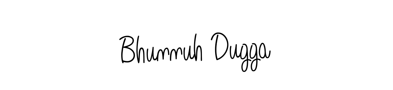 Check out images of Autograph of Bhunnuh Dugga name. Actor Bhunnuh Dugga Signature Style. Angelique-Rose-font-FFP is a professional sign style online. Bhunnuh Dugga signature style 5 images and pictures png