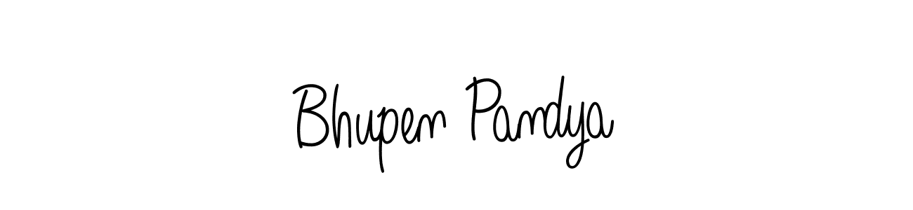 Similarly Angelique-Rose-font-FFP is the best handwritten signature design. Signature creator online .You can use it as an online autograph creator for name Bhupen Pandya. Bhupen Pandya signature style 5 images and pictures png