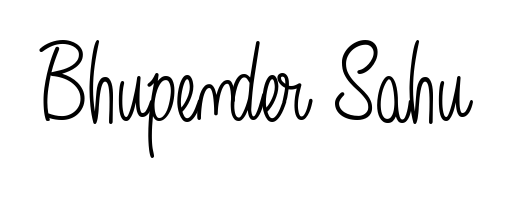 Create a beautiful signature design for name Bhupender Sahu. With this signature (Angelique-Rose-font-FFP) fonts, you can make a handwritten signature for free. Bhupender Sahu signature style 5 images and pictures png