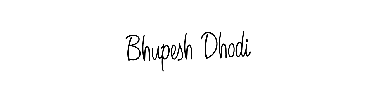 Make a beautiful signature design for name Bhupesh Dhodi. With this signature (Angelique-Rose-font-FFP) style, you can create a handwritten signature for free. Bhupesh Dhodi signature style 5 images and pictures png