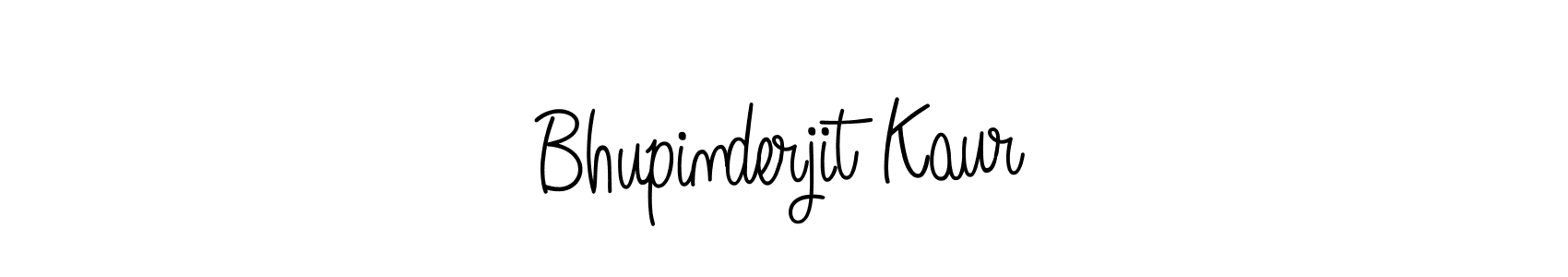 The best way (Angelique-Rose-font-FFP) to make a short signature is to pick only two or three words in your name. The name Bhupinderjit Kaur include a total of six letters. For converting this name. Bhupinderjit Kaur signature style 5 images and pictures png