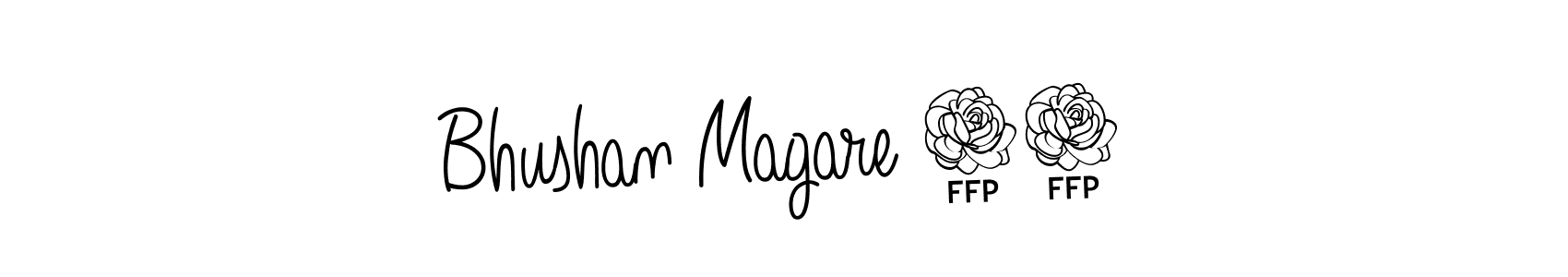 Bhushan Magare 10 stylish signature style. Best Handwritten Sign (Angelique-Rose-font-FFP) for my name. Handwritten Signature Collection Ideas for my name Bhushan Magare 10. Bhushan Magare 10 signature style 5 images and pictures png