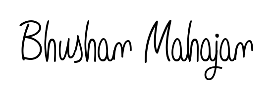 The Angelique-Rose-font-FFP typeface gives name Bhushan Mahajan a refined look. Suitable for certificates, diplomas, and official verification. Bhushan Mahajan signature style 5 images and pictures png