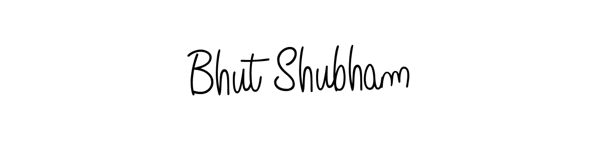 Create a beautiful signature design for name Bhut Shubham. With this signature (Angelique-Rose-font-FFP) fonts, you can make a handwritten signature for free. Bhut Shubham signature style 5 images and pictures png